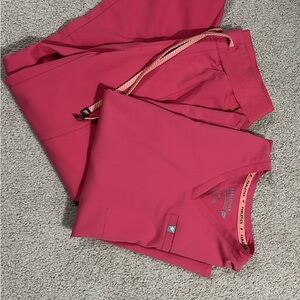 Fabletics Pink Scrub Set
